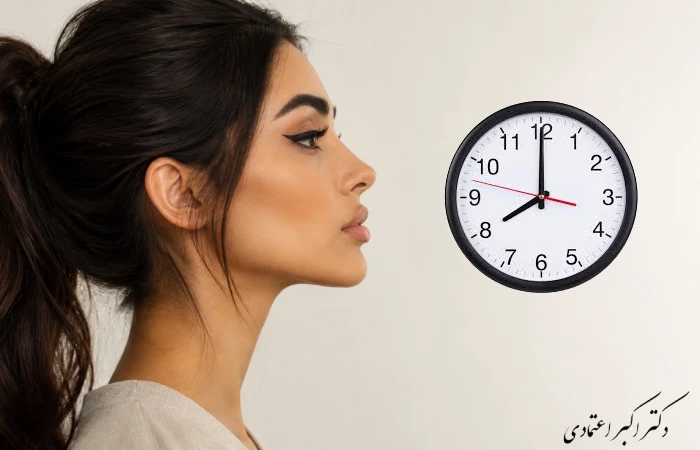 مدت زمان بستری بعد از عمل بینی