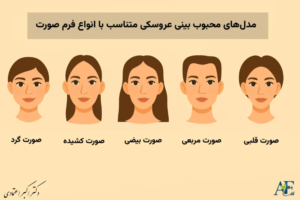 مدلهای محبوب بینی عروسکی متناسب با انواع فرم صورت